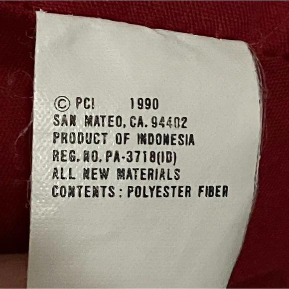 Dan Dee 1990 Vintage White Bear with Floral Dress Preloved - Picture 5 of 5